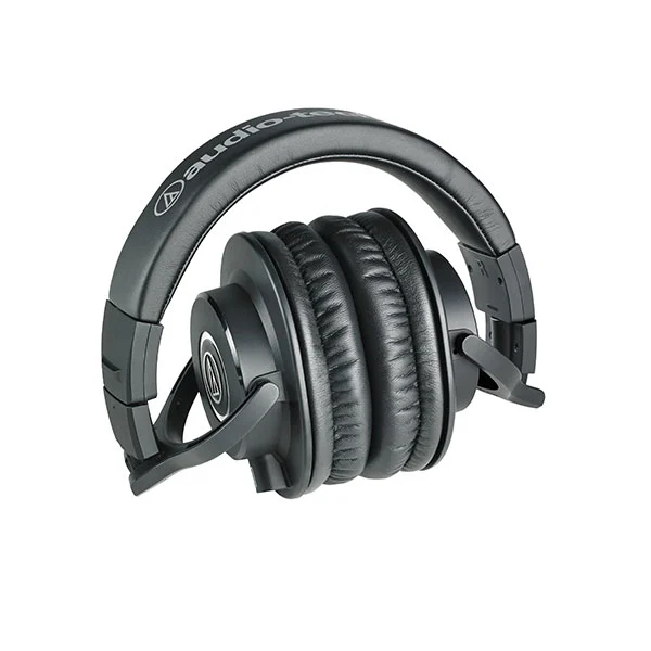 Swivel, rotate and fold the ear cups on the Audio Technica M40x